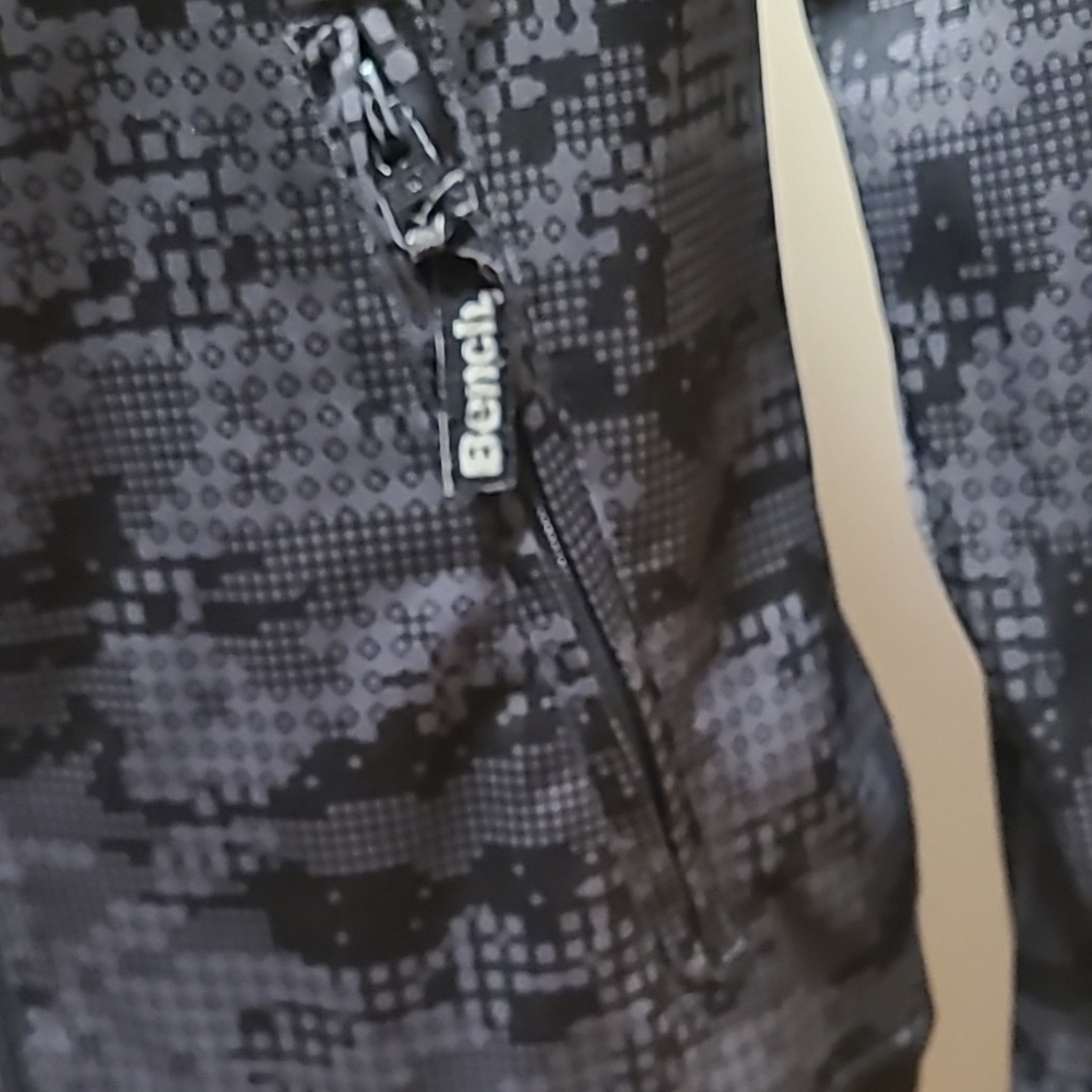 Bench Black Patterned Zip-Up Jacket - Picture 2 of 5
